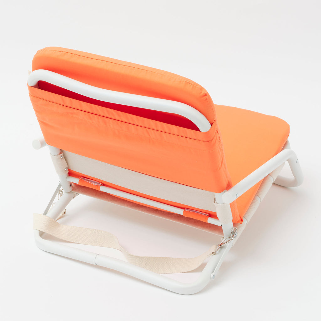 Cushioned Beach Chair - Canvas Melon