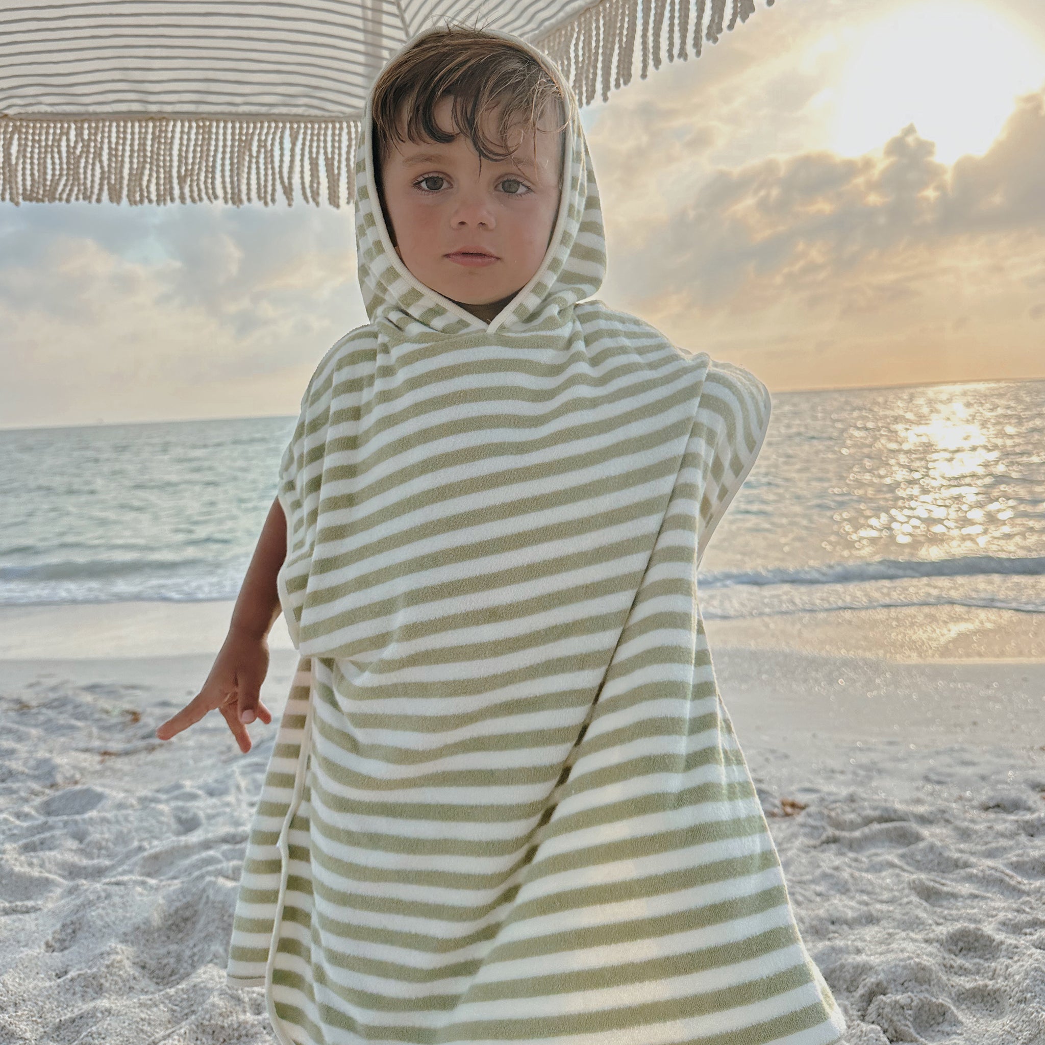 Kids Character Hooded Towel - Into the Wild Khaki