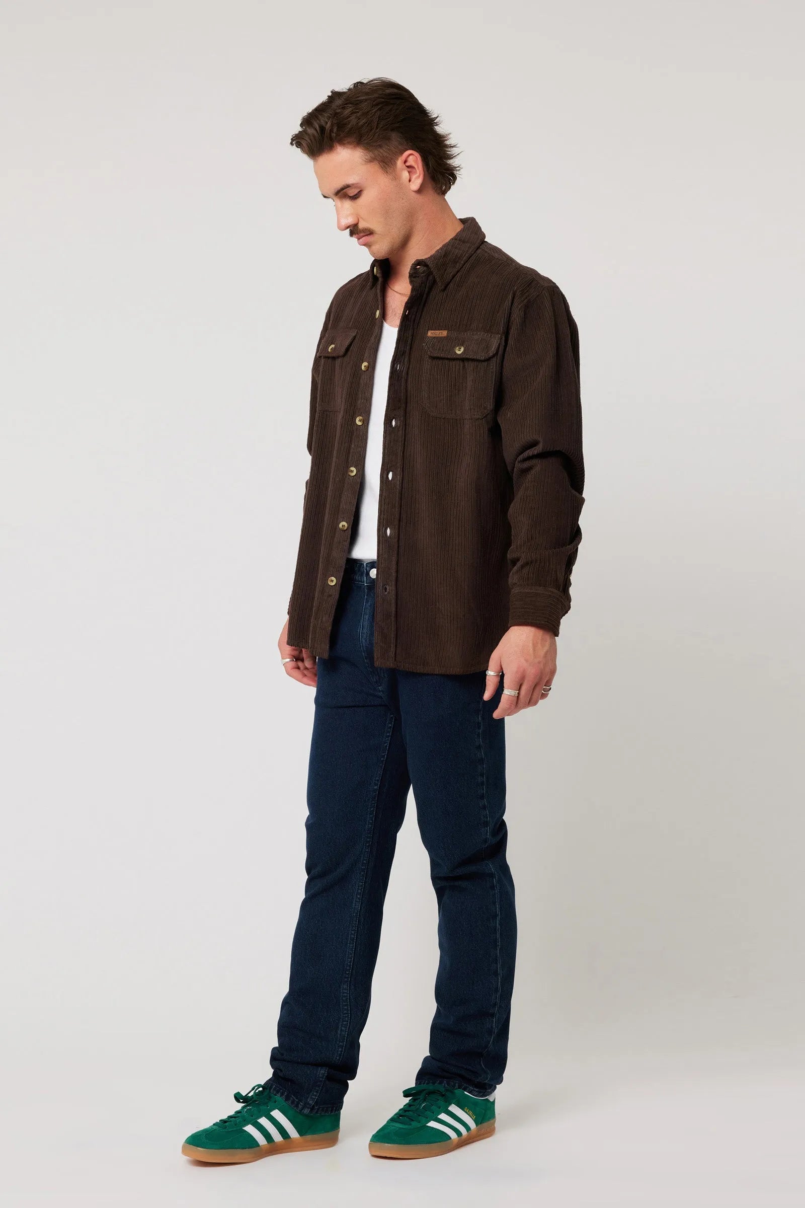 Trailer Chunky Cord Shirt - Brown