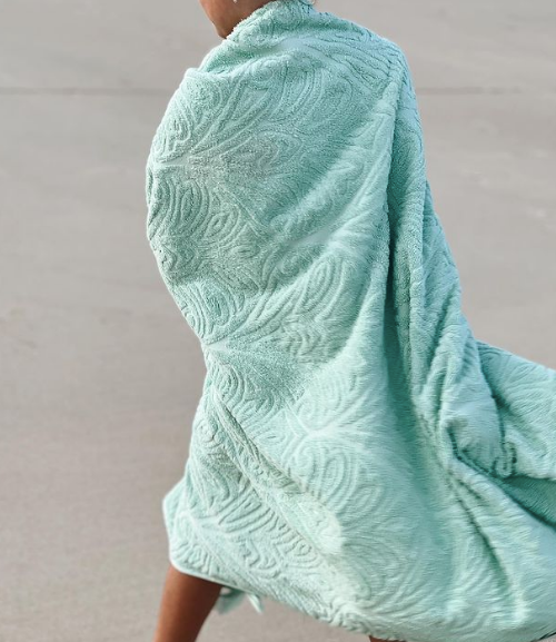 Cotton Terry Towel - Gossamer Green