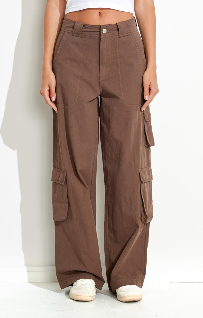 Water Pipe Cargo Pant - Chocolate