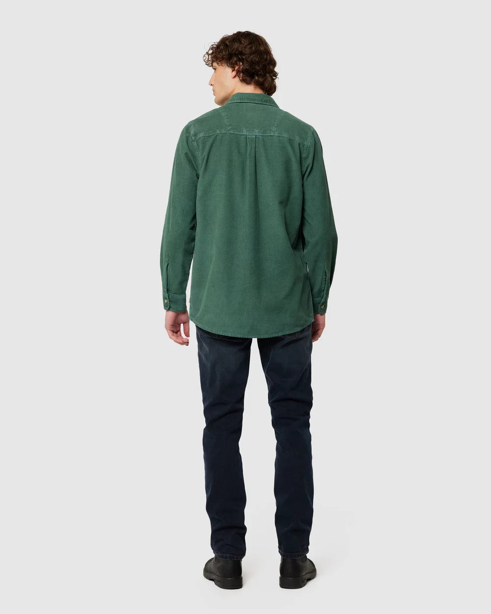 Waffle Cord Shirt - Trade Green