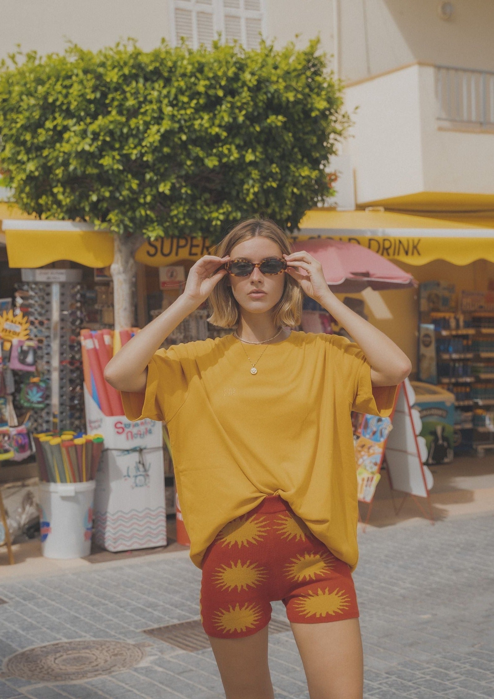 Low Key Logo Tee - Yellow