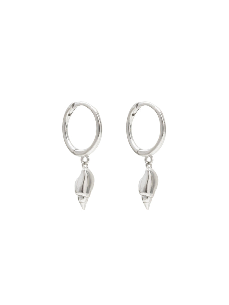 Conch Cabana Hoops - Sterling Silver