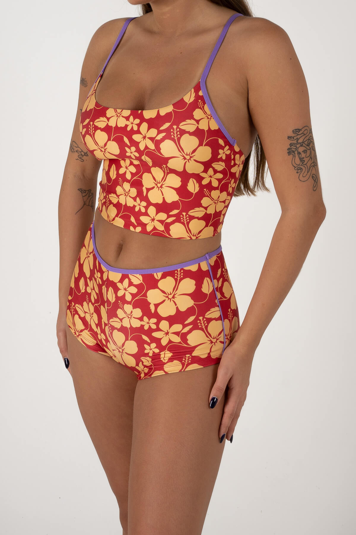 Ninety Nine Shorts - Aloha Red