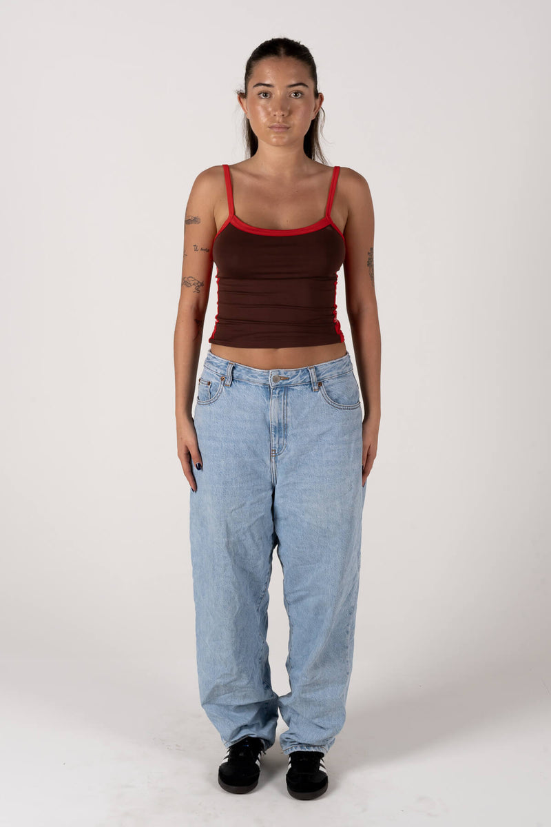 Too Cute Singlet - Brown