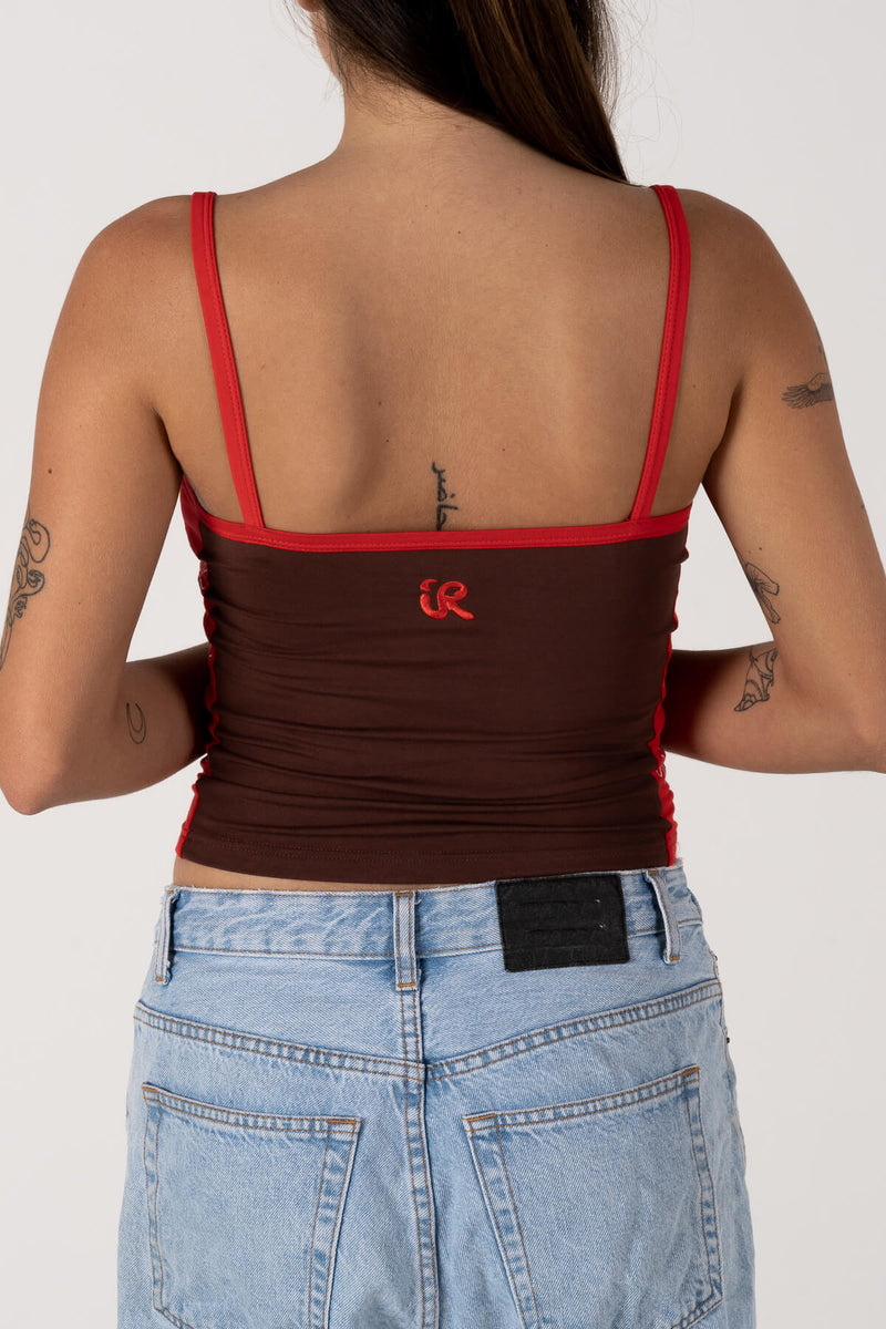 Too Cute Singlet - Brown