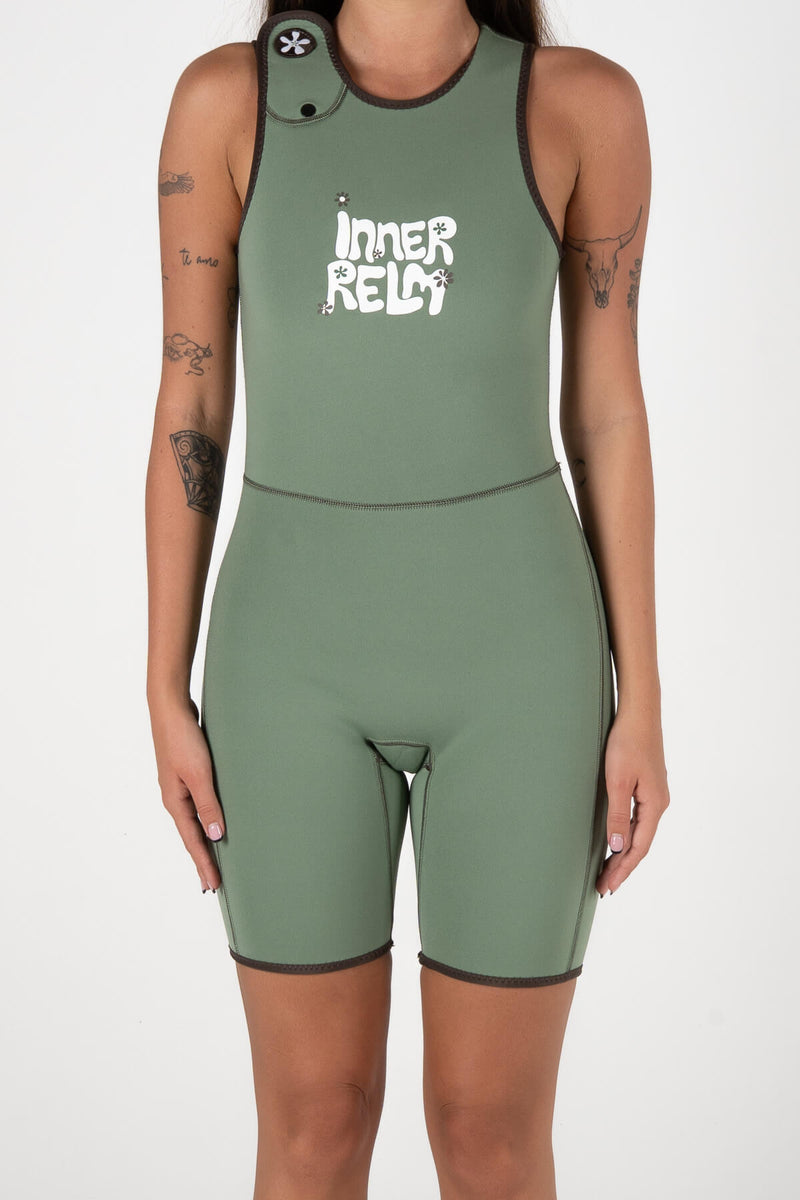 Reverse Short Jane - Brown/Green