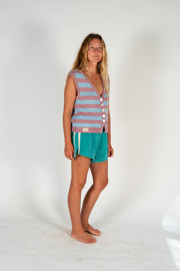 Knit Vest - Candy Stripe