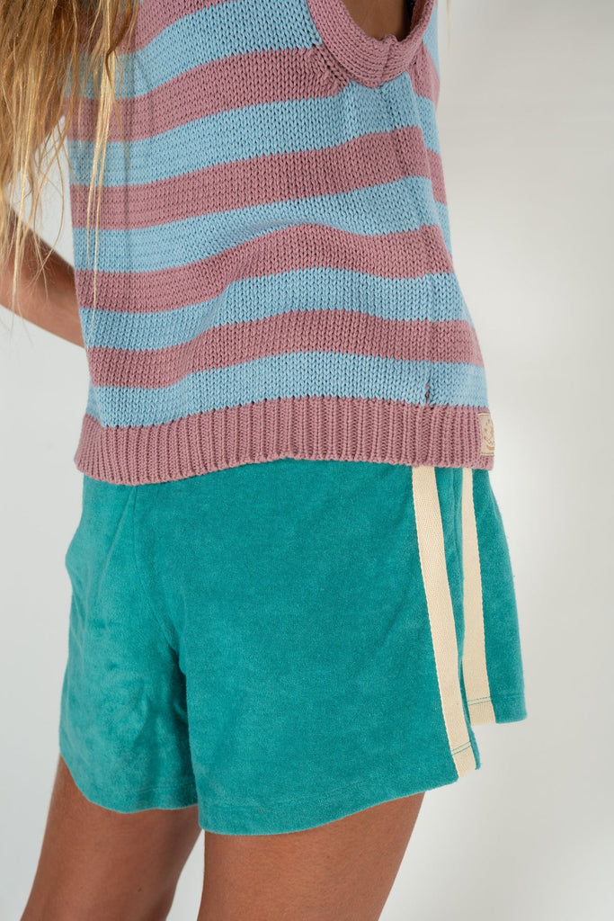 Knit Vest - Candy Stripe