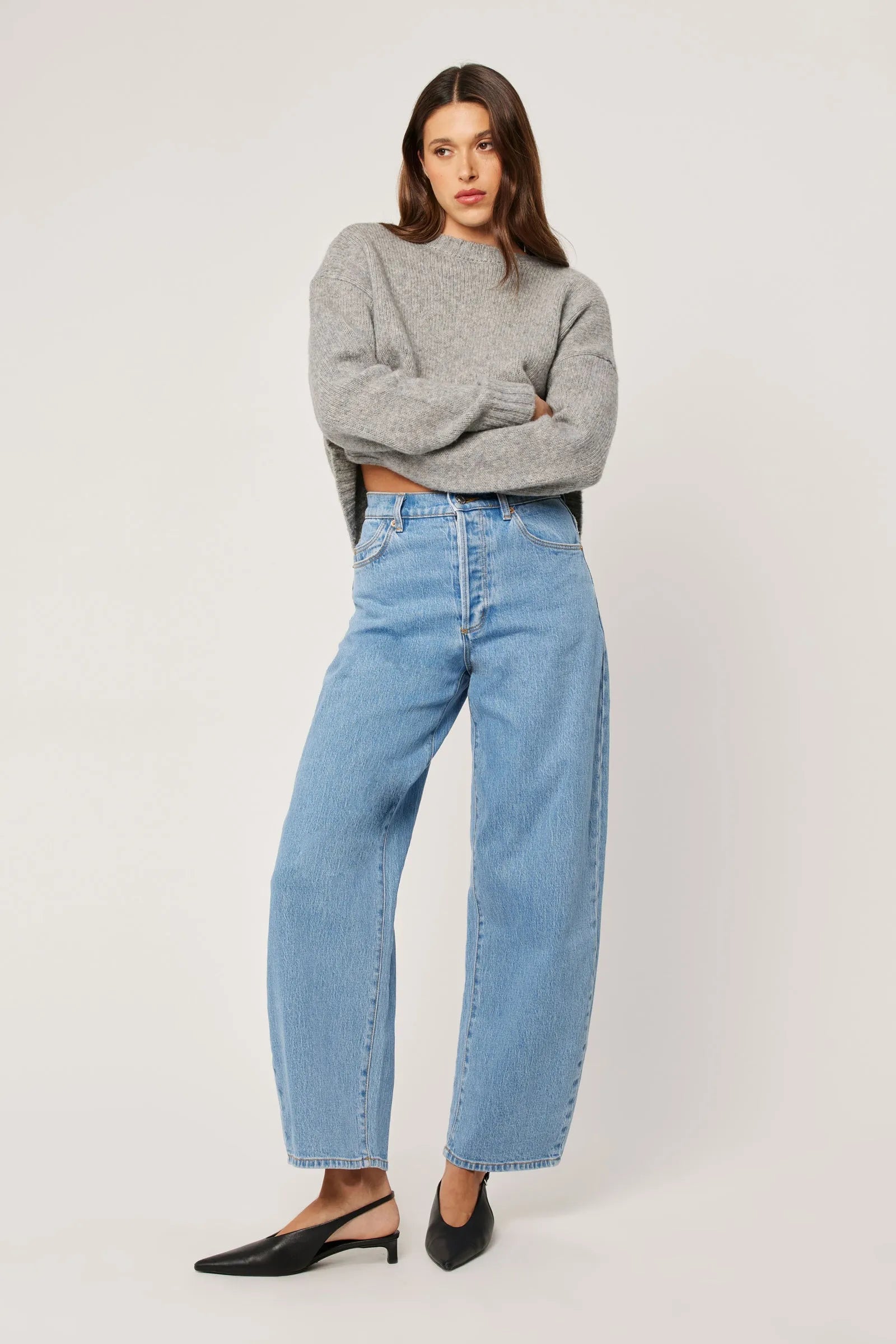 Tomboy Merino Knit - Grey Marle