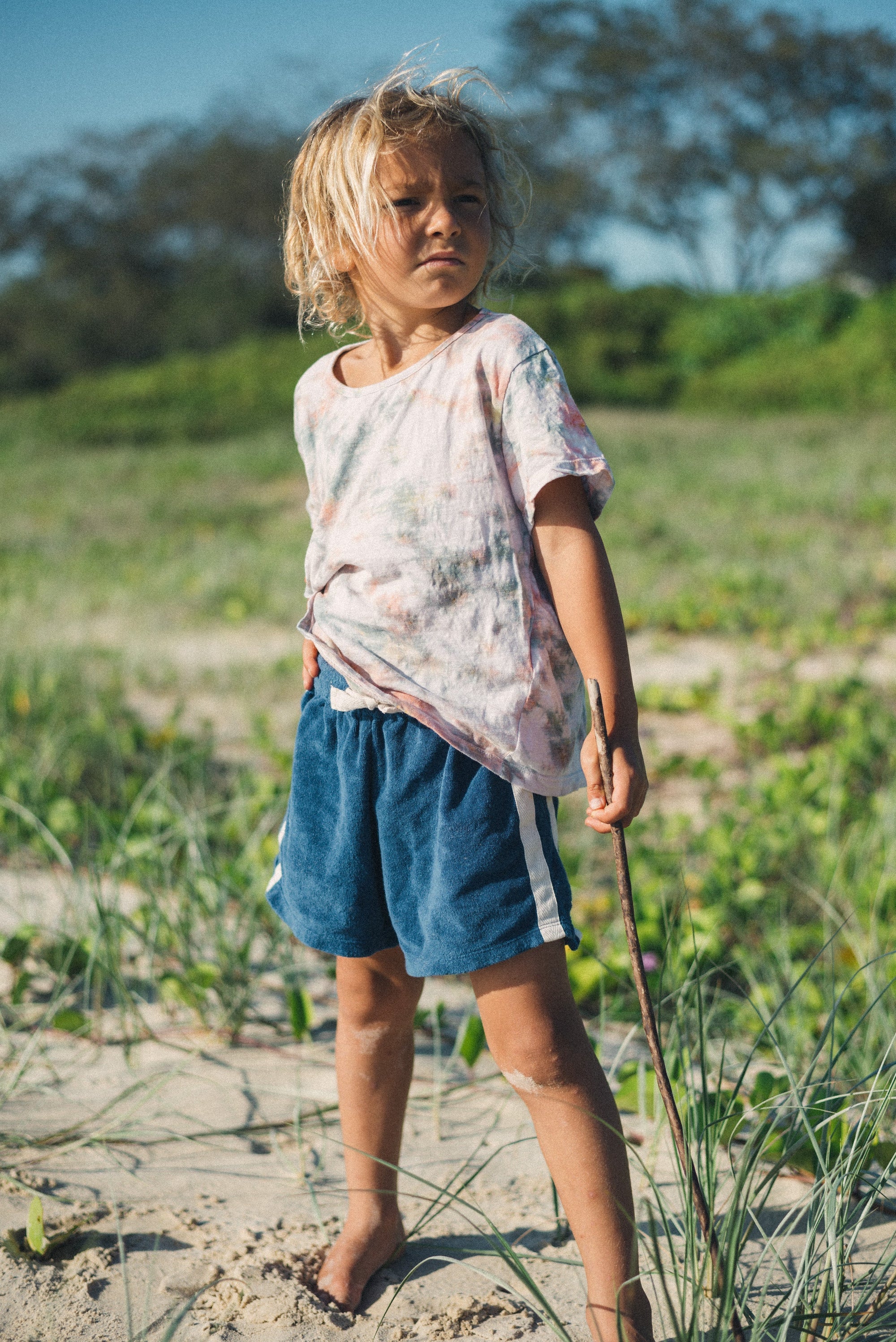 Mini Terry Towelling Short - True Navy