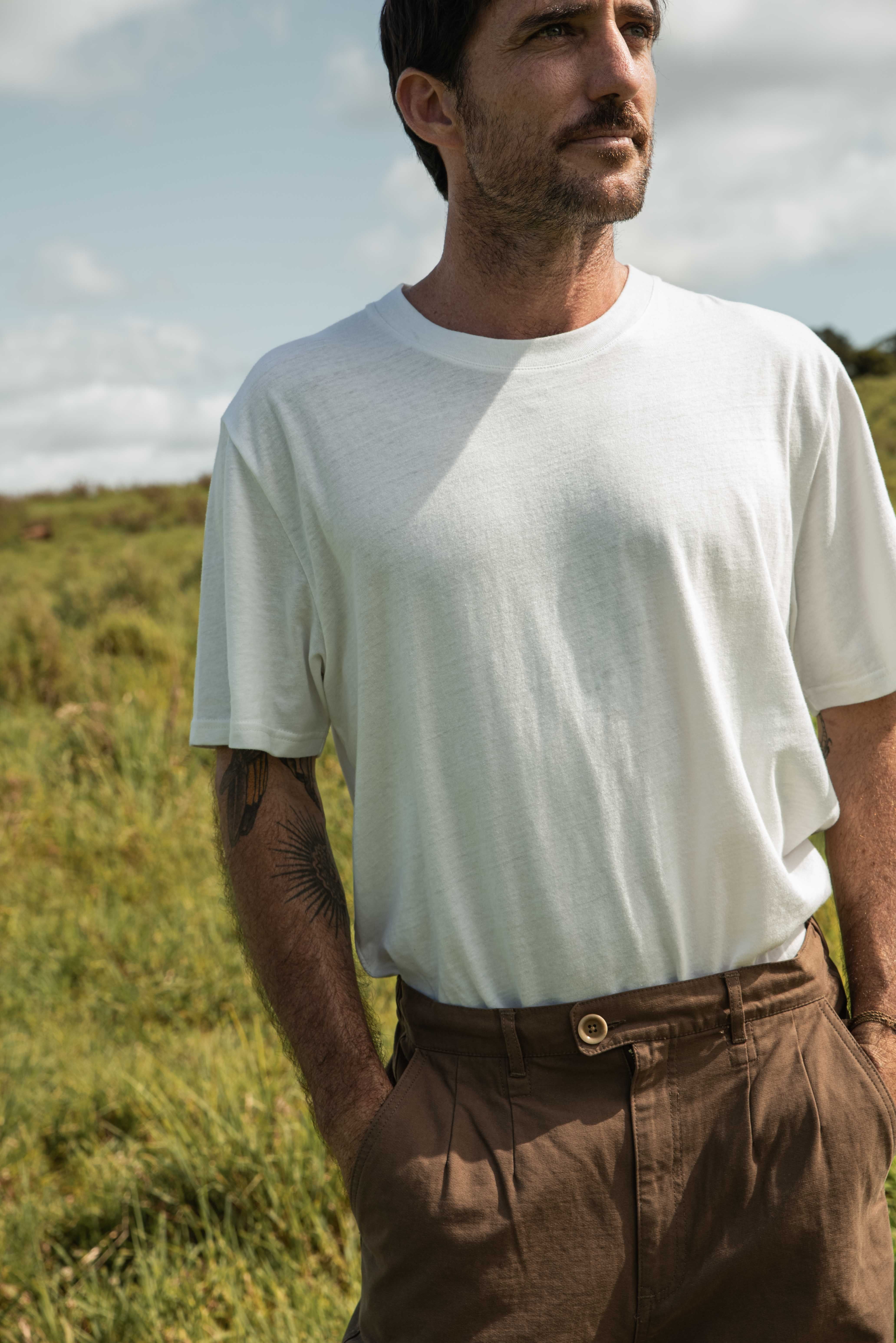 Hemp Tee - Chalk