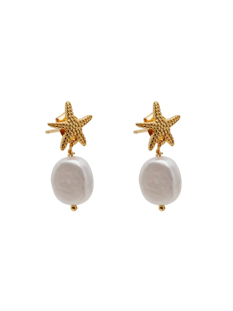 Oceane Star Earrings - 18k Gold Vermeil