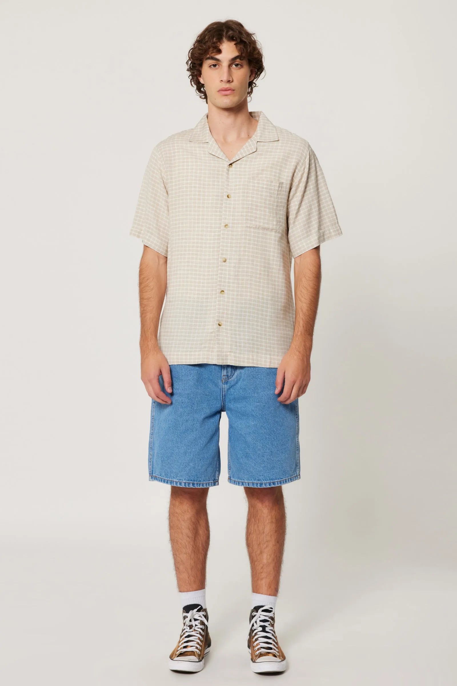 Bowler Check Shirt - Natural