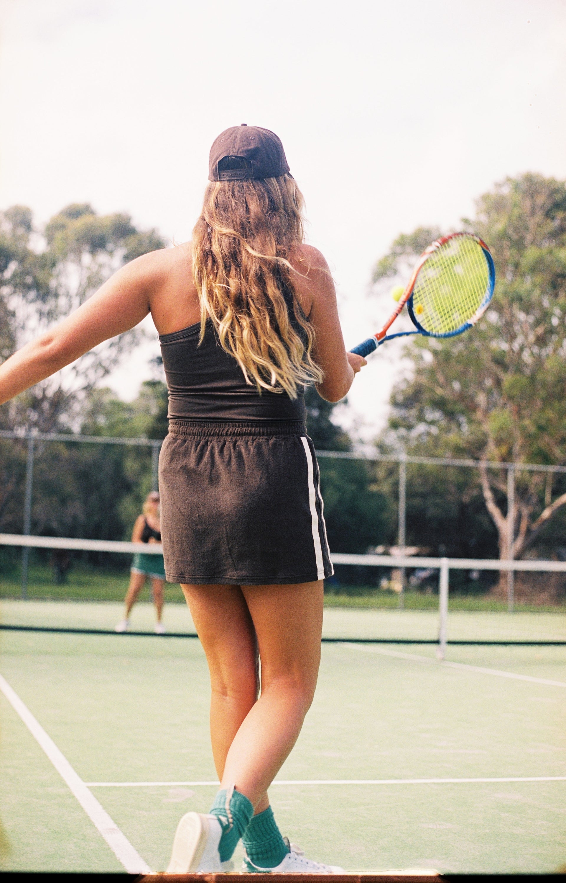 Terry Towelling Skirt - Chocolate