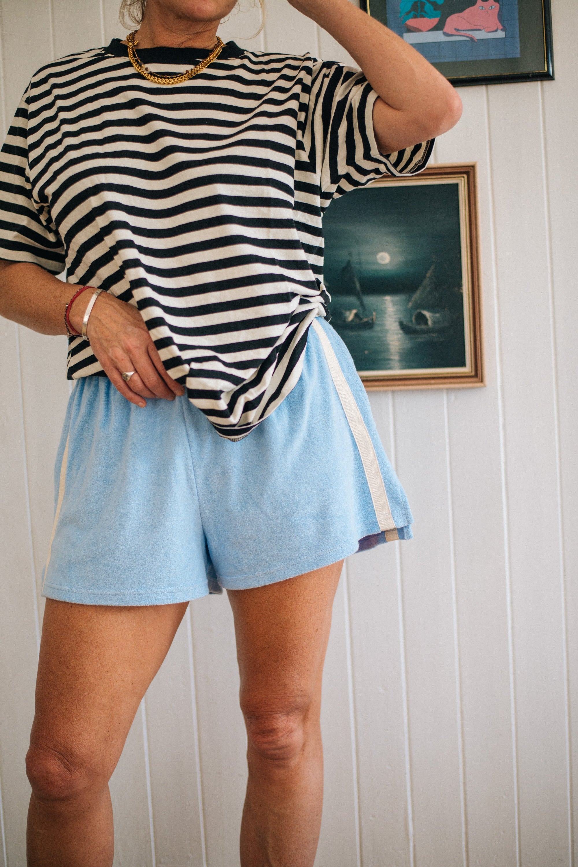Terry Towelling Short - Cloud