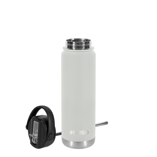 Tide & Co X Project Pargo Insulated Bottle w/ Straw Lid 750mL - Bone White