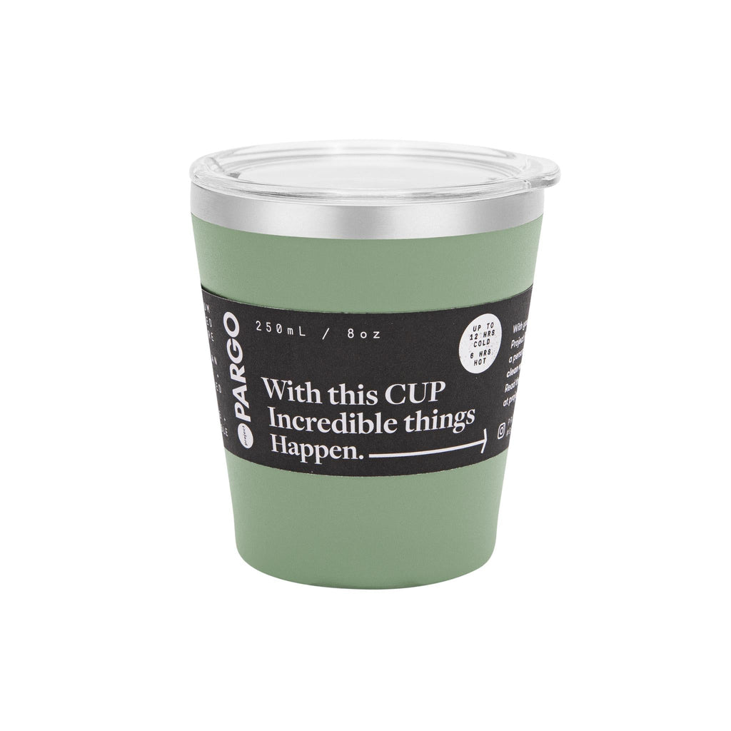 Tide & Co X Project Pargo Insulated Coffee Cup 8oz - Eucalypt Green