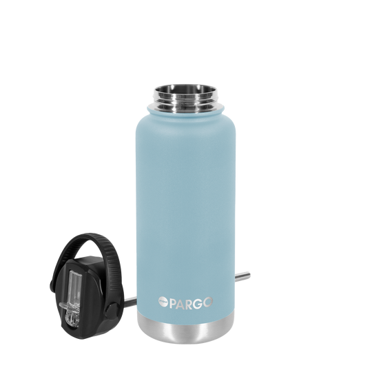 Tide & Co X Project Pargo Insulated Bottle w/ Straw Lid 950mL - Bay Blue