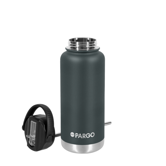 Tide & Co X Project Pargo Insulated Sports Bottle 950mL - BBQ Charcoal