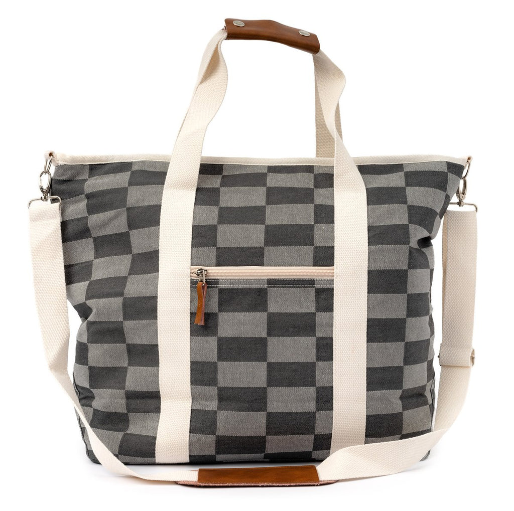 The Cooler Tote Bag - Green Check