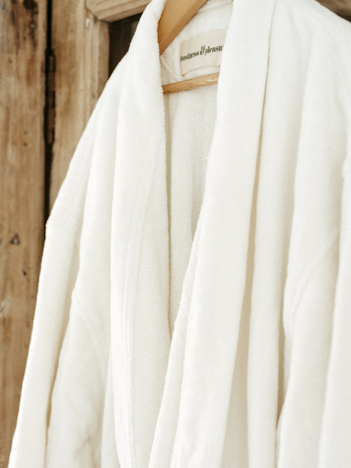 Robe & Slipper Set - Antique White