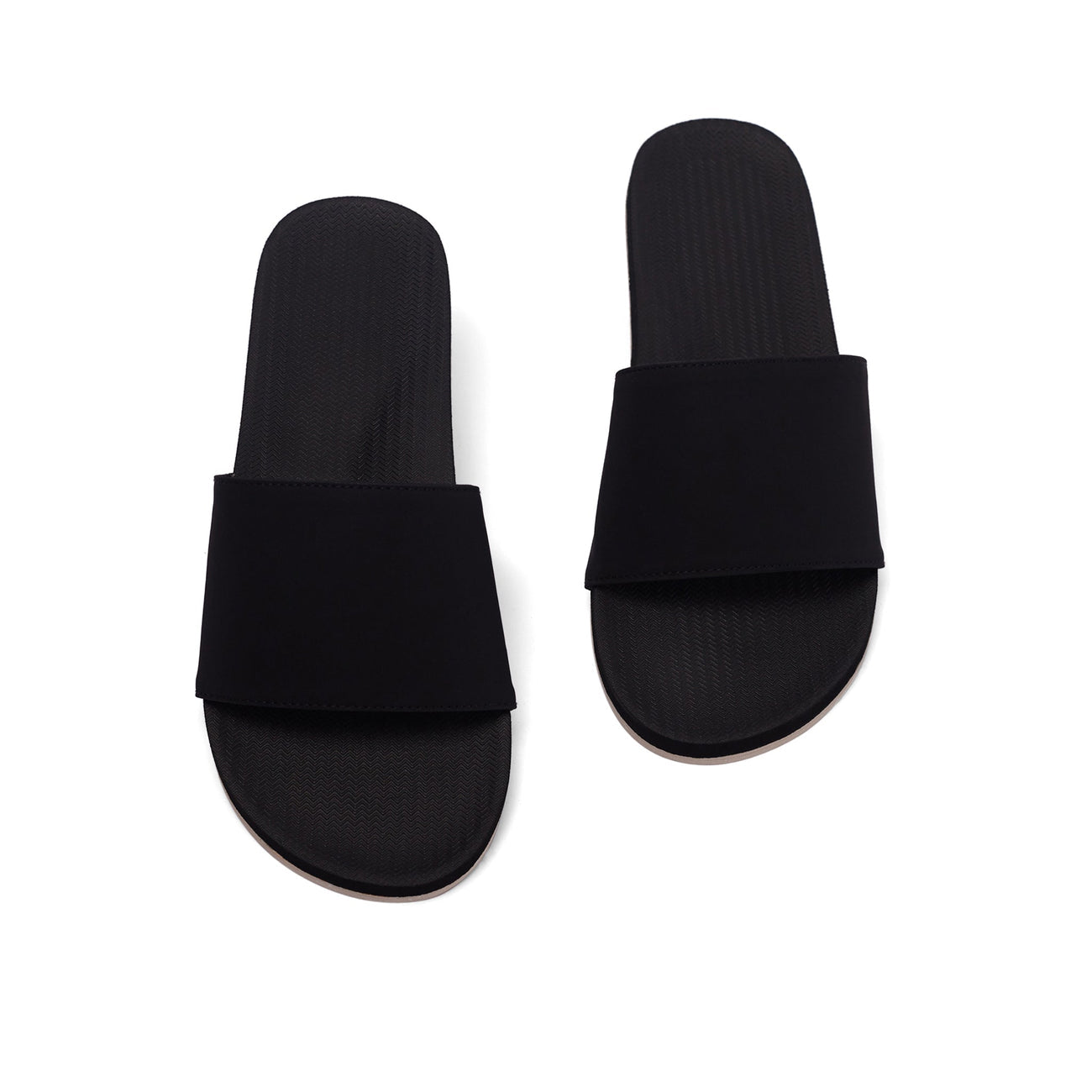 Mens Slides Sneaker Sole - Black