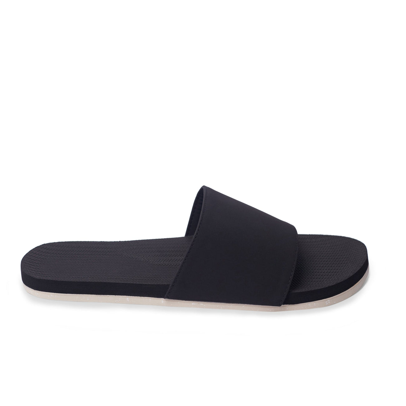 Mens Slides Sneaker Sole - Black