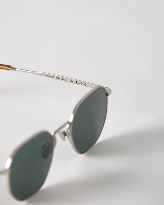 Denz - Silver Polished / Green