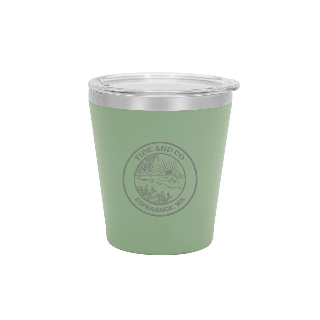 Tide & Co X Project Pargo Insulated Coffee Cup 8oz - Eucalypt Green
