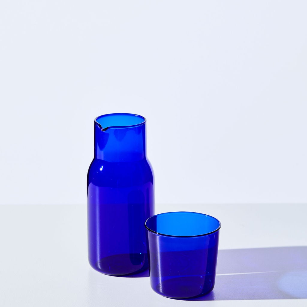 Carafe and Cup Set in Blue