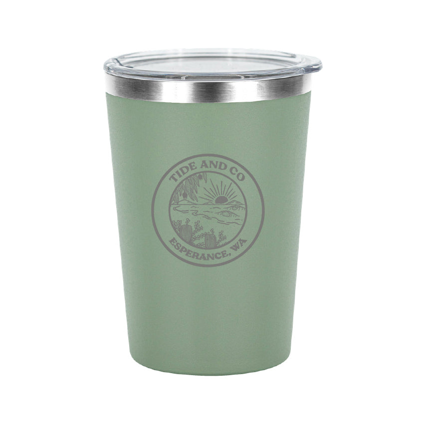 Tide & Co X Project Pargo Insulated Coffee Cup 12oz - Eucalypt Green