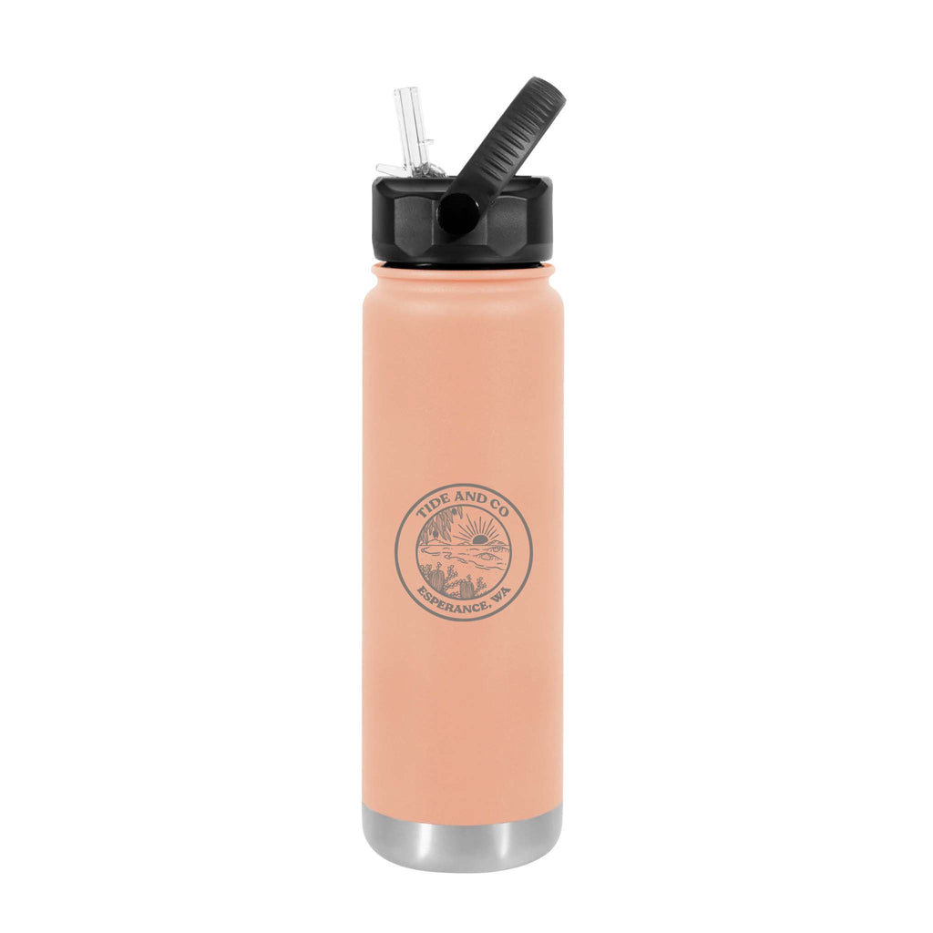 Tide & Co X Project Pargo Insulated Sports Bottle 750mL - Coral Pink