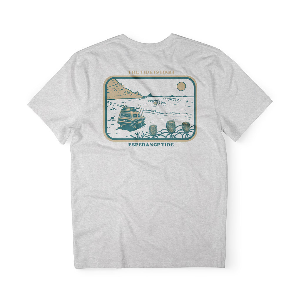 The Tide Is High Tee - Ash Grey