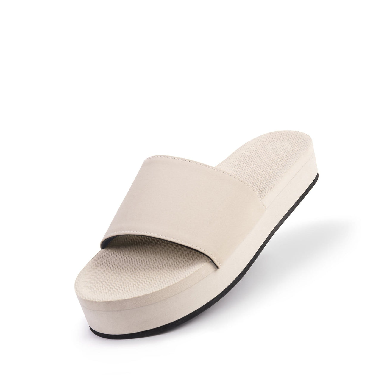 Womens Platform Slides - Sea Salt