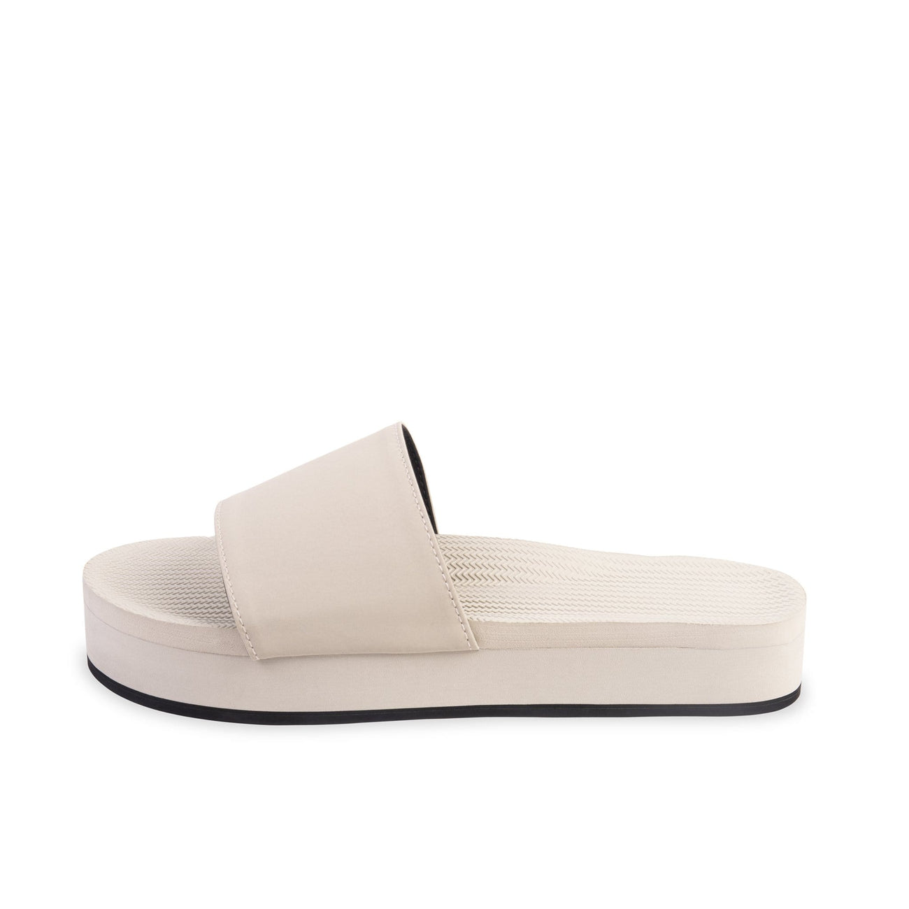Womens Platform Slides - Sea Salt