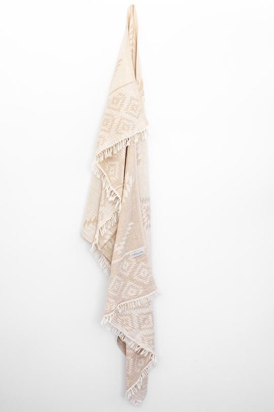 Aztec Turkish Towel - Beige