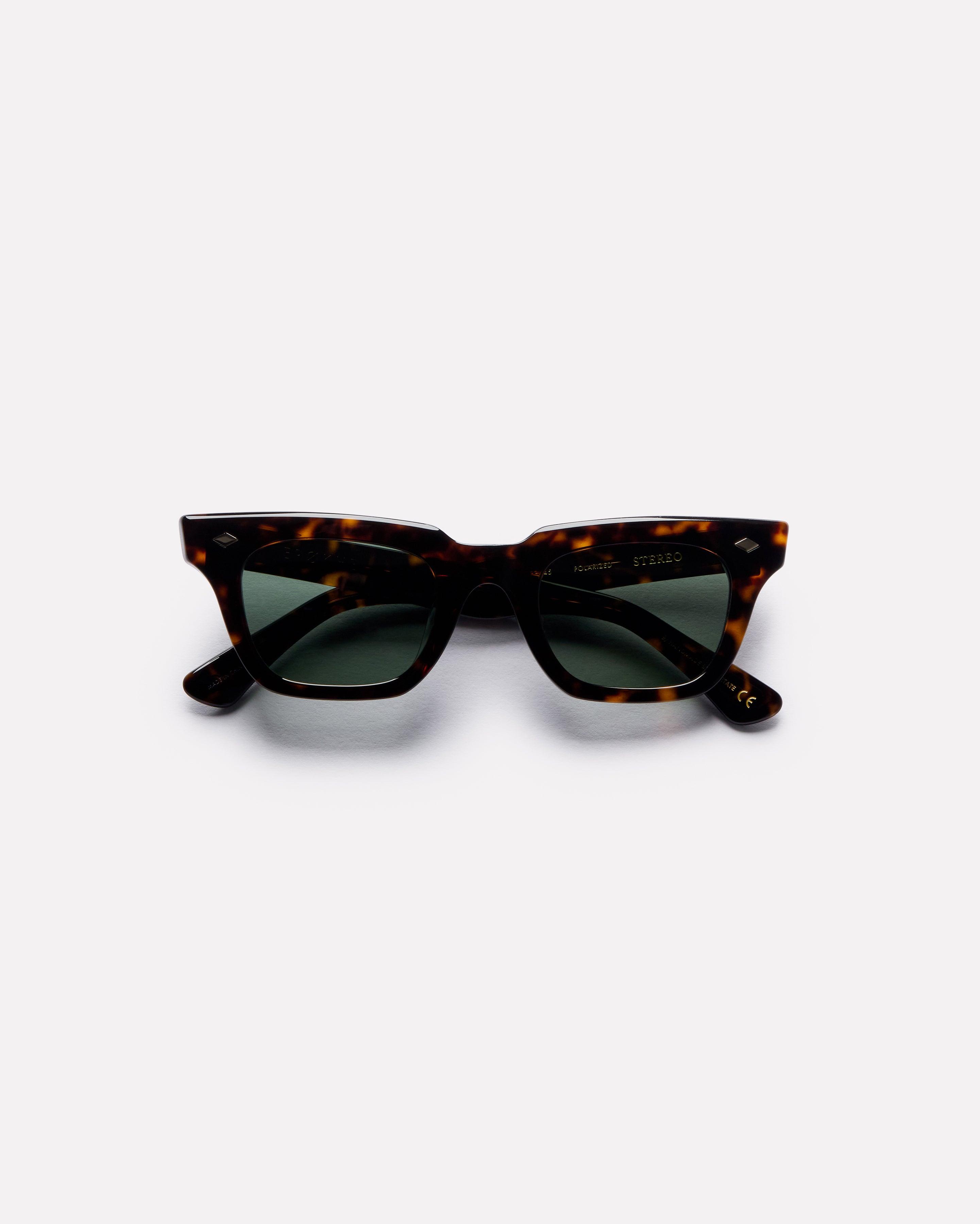 Stereo - Tortoise Polished / Green Polarized