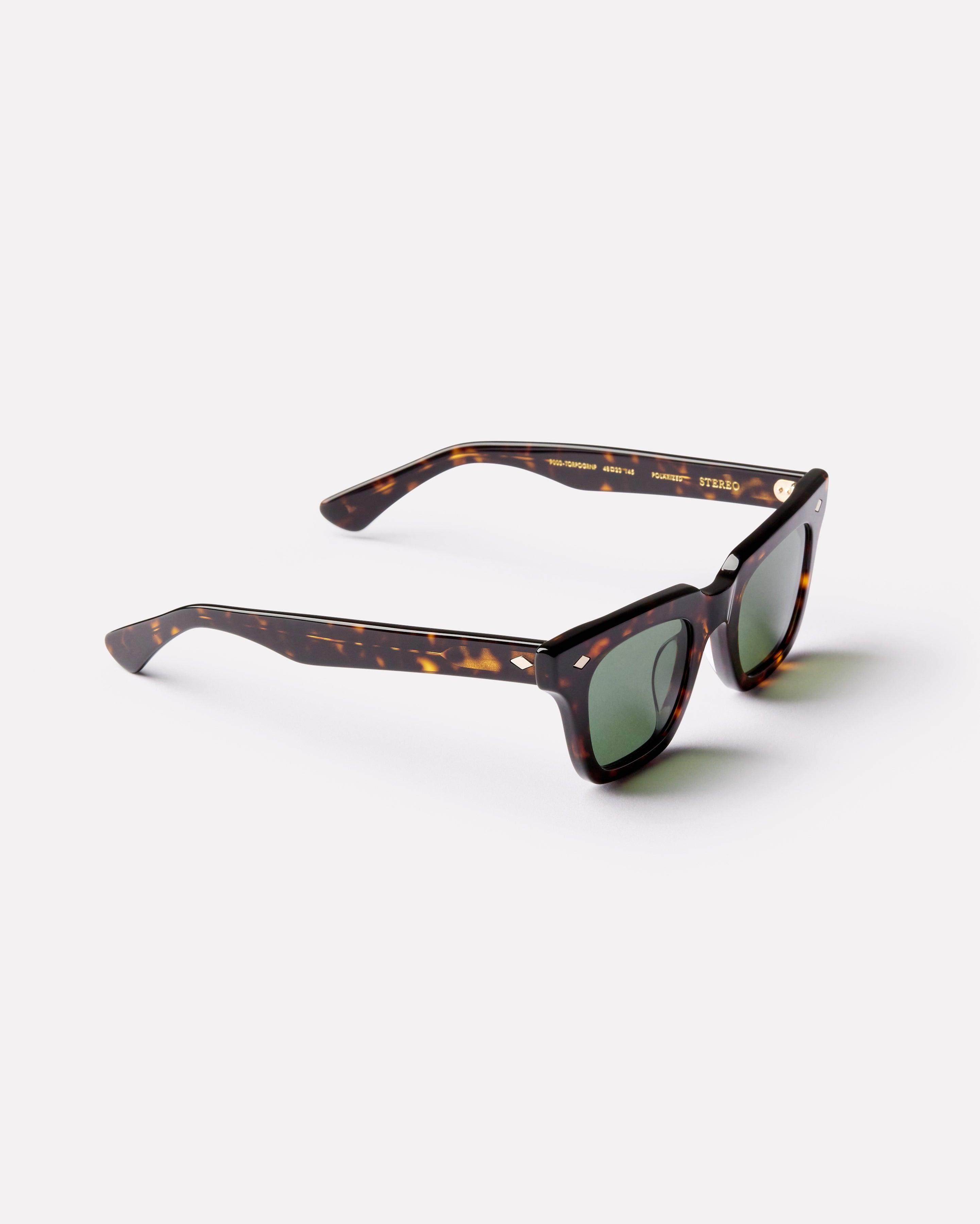 Stereo - Tortoise Polished / Green Polarized